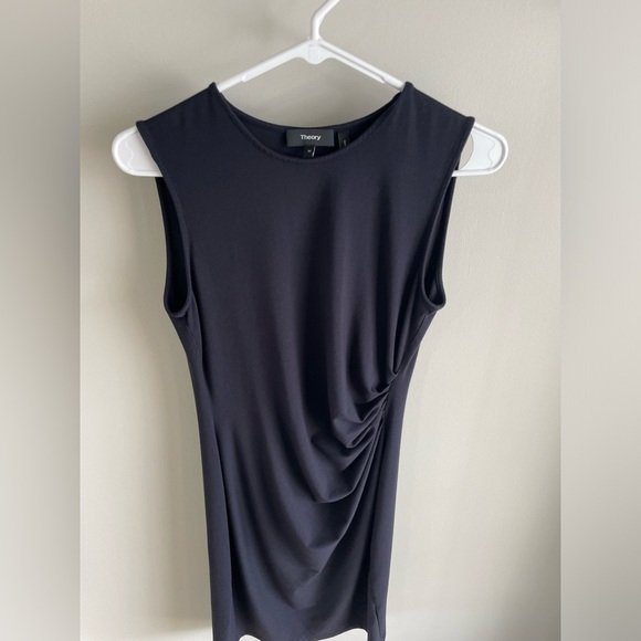 Theory Twist-Front Dress - Night Sky Navy - Size Medium - Picture 6 of 14